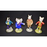 A Royal Doulton Beswick Ware pair of figures, Rupert Bear and Podgy Pig,