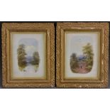 English School (19th century) A pair, Heading Home and Still Waters signed with initials BD,