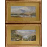 C Pearson and T F Wainwright (19th century) A pair, Cattle and Sheep signed, dated 1871,