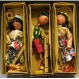 Toys - a Pelham Puppet Tyrolean Boy , boxed; others,
