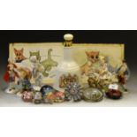 Ceramics and Glass - Milliefiore paperweights; Bells commemorative decanter; Hummel figure;