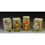 A Beswick Beatrix Potter Squirrel Nutkin, brown backstamp; Mr Jeremy Fisher; others,