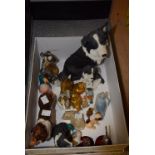 Ceramics - a Royal Doulton model of a rough collie dog; others, Scottish terrier,