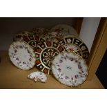 Ceramics - Royal Crown Derby a pair 1128 Imari plates,