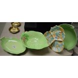 Three Carltonware dishes;