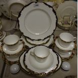 Ceramics - a Royal Crown Derby set of four Ambassador cups, saucers,