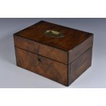 The Worshipful Company of Clothworkers - a Victorian walnut jewel box,