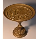A 19th century gilt electro-type comport,