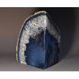 Geology - a polished agate geode specimen, 13.