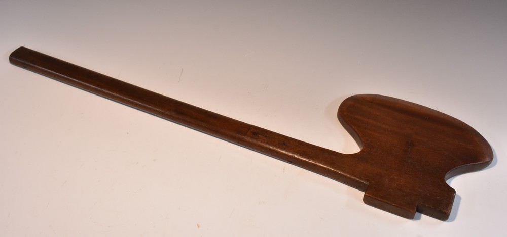 Friendly Society - Masonic - a 19th century mahogany ceremonial axe,