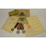 Medals - a trio of medals including including 1939-45 Star,