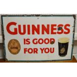 Advertisement - Guinness is Good for You , enamel sign, produced by Stocal Enamels Ltd.