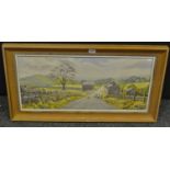 R H Fawkes, Kerridge Road from Buxton Road signed, labels to verso, inscribed, watercolour, 35.