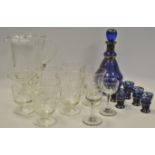 Glassware - a lemonade set;