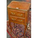 A Louis XV gilt metal mounted kingwood commode of small proportions