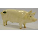 A Beswick white Boar Pig