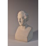 A 19th century bisque cabinet bust, of Jakob Ludwig Felix Mendelssohn Bartholdy (1809 - 1847),