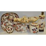 Masons Ironstone - Mandalay pattern, various, including table lamp,