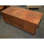 A substantial teak mid 20th Century blanket box,