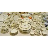 A Royal Doulton Larchmont pattern dinner, coffee and tea service, for six, comprising dinner plates,