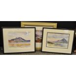 Tony Brodrick (contemporary) A Pair, Loch Lever and Loch Torridan signed, watercolour,