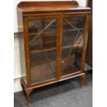 An Art Deco mahogany display cabinet,