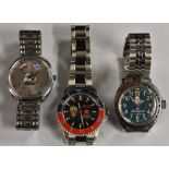 Watches - a Russian Cardi Vostok military wrist watch, green dial, parachute and red star top,