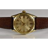 Rolex - a Tudor Oyster Prince automatic wristwatch, brushed silvered dial, block batons,