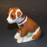 A Royal Crown Derby paperweight, Colin the Puppy, Charity in the Faith, Hope and Charity Series,