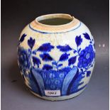 A 19th century Korean earthenware ginger jar,