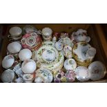 Ceramics - a Royal Albert Lady Carlye set of six teacups and saucers;