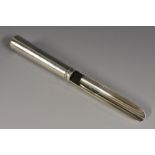 A George III silver apple corer, quite plain, slightly tapering cylindrical handle, Thomas Hobbs,