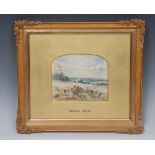 After David Cox (19th century) Harvesting watercolour, 13.5cm x 15.