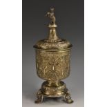 A Renaissance Revival silver standing cup and cover, in the 16th century German taste,