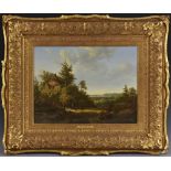 Cornelis de Vogel (Dutch, 1824 - 1879) The Cottager's Way signed, titled mount, oil on panel,