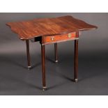 A George III mahogany Pembroke table,