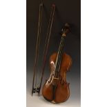 A 19th century German violin, 35.