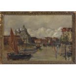 Italian School (19th century) Santa Maria della Salute and the Grand Canal, Venice oil on canvas,