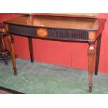 A George III mahogany serving table,