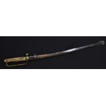 A Japanese Colonial Nanyo South Seas Hanin katana, 68cm slightly curved blade,