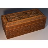 A Cantonese sandalwood rectangular box,