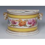 A fine Derby bough pot and cover, probably painted by William Billingsley,