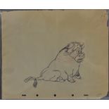 Art Work - Walt Disney Studios, 1936 - an original production drawing, Bull,