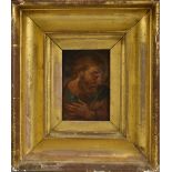 Italian School (17th century) Study of an Apostle oil on copper panel, 11.