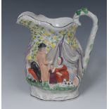 A 19th century Jones & Walley of Cobridge earthenware jug, Gipsy, No.