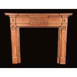 A Neo-Classical pine and gesso chimney piece,