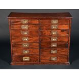 A Victorian mahogany apothecary or collector's chest,