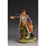 A Derby figure, of Edmund Kean as Richard III,