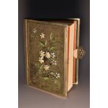 A Russian cloisonne and silvered metal presentation book,