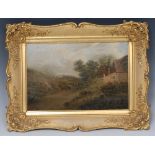 Patrick Nasmyth (1787 - 1831) Rural Scene unsigned, oil on board, 19.5cm x 29.